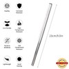 Tibitdeer Titanium Chopsticks,2 Pairs 9 Inch Reusable Dishwasher Safe Lightweight
