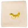 World Shoji 109639 Handkerchief, Animal Handkerchief, Leopard Lizard