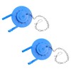 Gadpiparty 2pcs Durable PVC Toilet Flapper for Bathroom Easy Installation