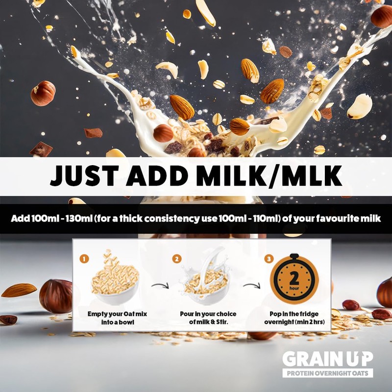 GRAIN UP Choconut Brownie, Overnight Oats, 300 g