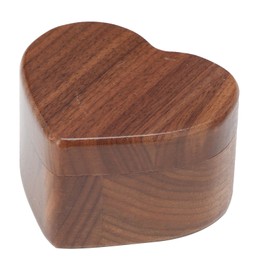 Ring Box Heart Shaped Wooden Jewelry Organizer Proposal Wedding Engagement Gifts