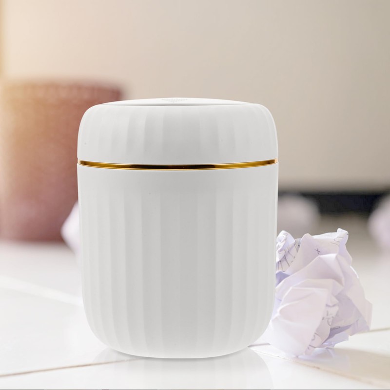 SHINEOFI Mini Trash Can Countertop Waste Can with Lid Waste