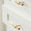 brandname Feijinmao Brass Wood Drawer Knob Pulls Beech Wood Cabinet