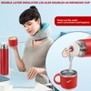 Stainless Steel Thermos Flask, 550 ml with Drinking Cup and