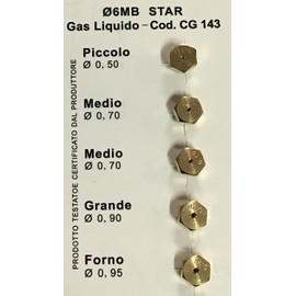 jpshop 6MB GPL Nozzle Series with 5 Injectors Gas Cooker Cooking Universal Fire