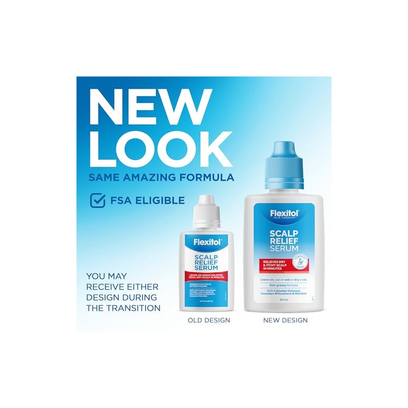Flexitol Scalp Relief Serum for Itchy Scalp with 2% Colloidal