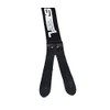 Steel Junior Braces Black Plain Faux Leather Adjustable 1.35" to