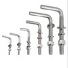 (20 Pieces) M6x40mm L Shaped Threaded Bolt Kits 304 Stainless