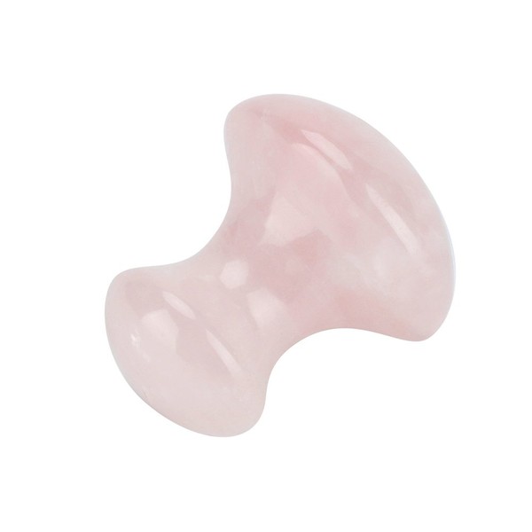 Walfront Gua Sha Facial Tools Face Massager Stone Mushroom Shape Pink Rosy Finch Jade Roller Natural Rose Quartz Crystal Ston Massage Tool Face Sculpting Tool for Your Face or Eyes Relaxing