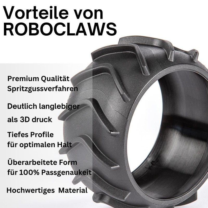 ROBO CLAWS Wheel Protection XL Traction Improvement for Worx Landroid