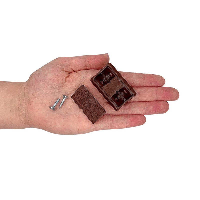 Pack of 20 Shelf Brackets, Brown, 44 x 20 x