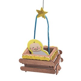 Baby Jesus 3D Ornament Craft Kit - Crafts for Kids and Fun Home Activities