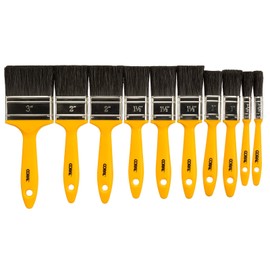 Coral 31303 Essentials Paint Brushes with Synthetic Paintbrush Heads for DIY Painting 10 Piece Pack Set