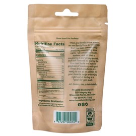 Honestly Cranberry - Unsweetened Dried Cranberries - No Added Sugars, Juices, or Oils - Non-GMO - Wisconsin Grown (1 oz)