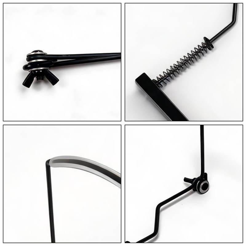Harmonica Neck Holder for 10 Hole Harmonicas, Black