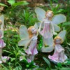 4Pcs/Set Fairy Statue Elf Sculpture Art Craft Outdoor Courtyard Garden