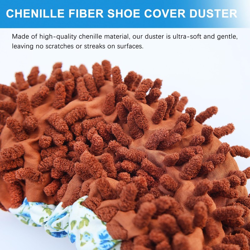 Mop Slippers Shoes Cover Duster - Microfiber Mopping Slippers for