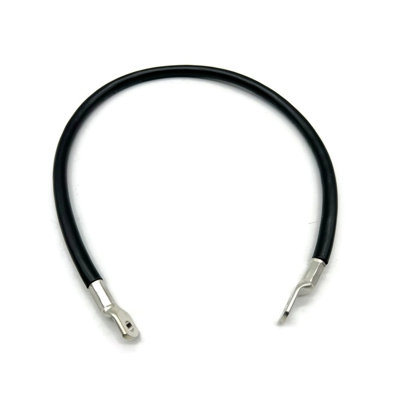 eXODA Batteriekabel 25 mm² 50cm Kabelschuhe M6 und M8 Schwarz