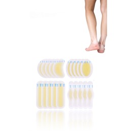 Honwor 20Pcs Waterproof Blister Pads with Gel Guard - Blister Bandages for Fingers, Toes, Forefoot, and Heel - New Material Blister Cushions for Effective Prevention