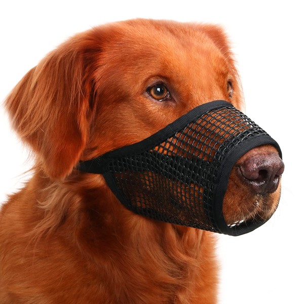 Mayerzon Dog Muzzle, Soft Mesh Muzzles for Small Medium Large