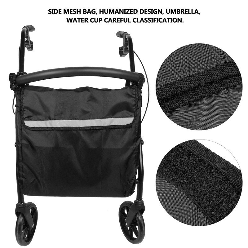 Powered Wheelchair Carrying Bag Carry Case Organizer Accessories for Wheelchair(Black)
