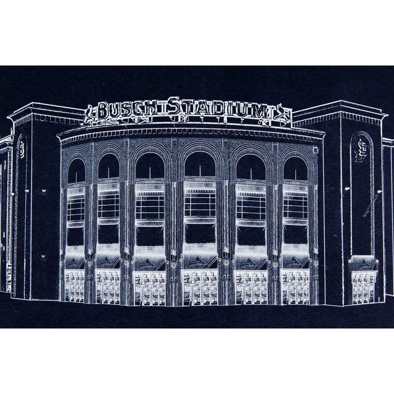 Busch Stadium Blueprint Print