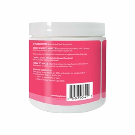 Nature's Logic Dehydrated Bone Broth Powder - 100% Natural Dog & Cat Topper - Rich in Glucosamine & Chondroitin - Boosts Immune System - Gluten-Free, No Synthetic Ingredients – Pork, 6oz