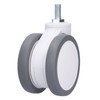 Caster 4in TPR M12 Universal Swivel Silent Rolling Wheel Accessory