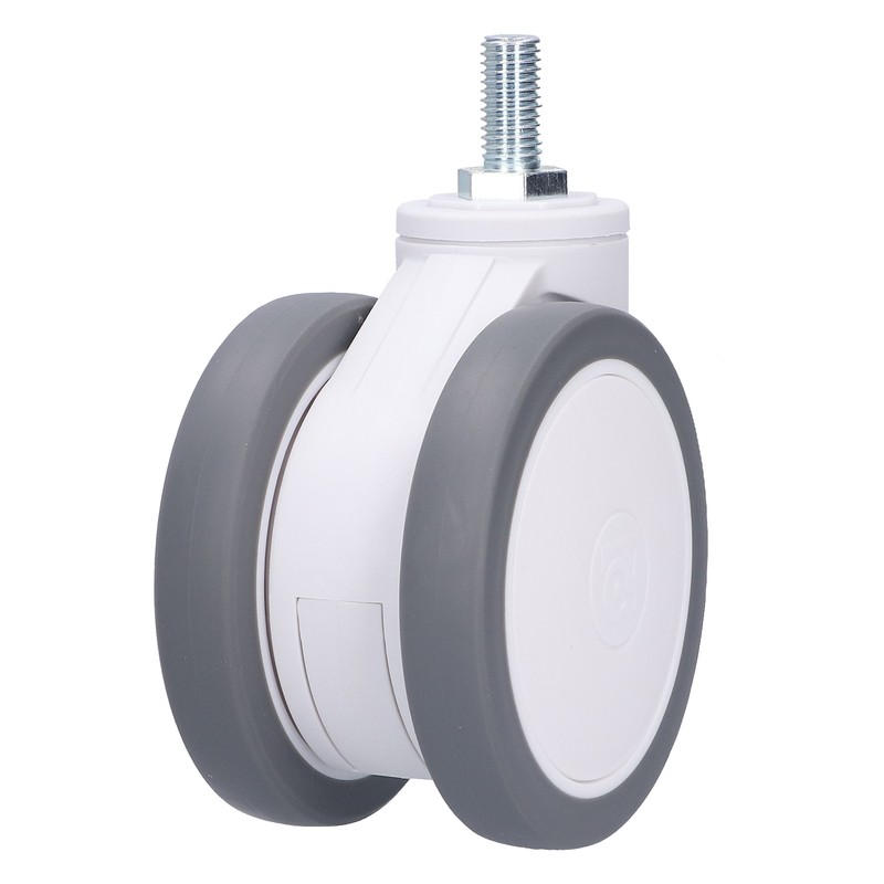 Caster 4in TPR M12 Universal Swivel Silent Rolling Wheel Accessory