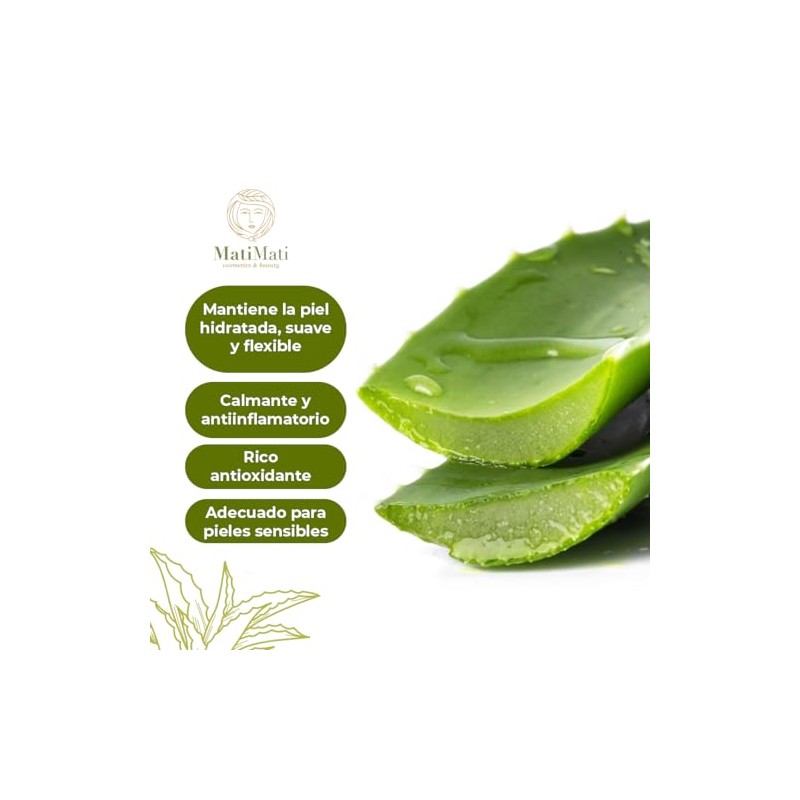 Agua Micelar con Extracto Aloe Vera MatiMati Limpia Desmaquilla e