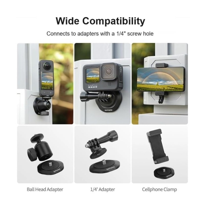 CamGo Sunnylife 1/4" Magnetic Base Mount for GoPro / Insta360