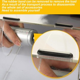 Transparent Acrylic Grinding Dust Box 2 Holes Easy Installation Suitable for Polishing Sanding