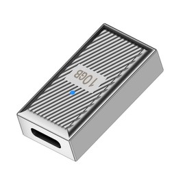 CY Adapter USB-C USB 3.1 Type C Female to USB 3.0 A Female 10Gbps OTG Data 120W Power Adapter Alloy Shell Mecha Cyberpunk Style