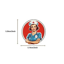 Nurses' Day Graffiti Stickers for Favors Gift,100 PCS Nurse Doctor Cute Style Decorate Stickers for Water Bottle,Laptop,Guitar,Phone,Suitcase,Bicycle,Waterproof Vinyl for Girls Children Teens