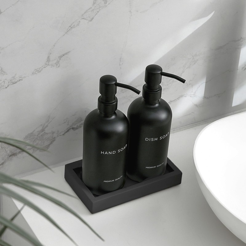 Soap Dispenser Set for Kitchen - Modern Design for Hand