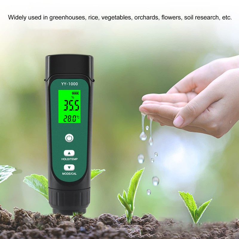 Digital Soil Tester 3 in 1 EC Temperature Moisture Meter