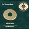 2 Pcs Wall Split Flange Self-Adhesive tape Round Escutcheon Various