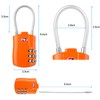 [Pack of 2] TSA Luggage Locks, Diyife 3-Digit Security Lock,
