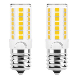 Microwave Light Bulbs Under Hood, Over Stove Appliance Replacement 40W Incandescent for Refrigerator, Stove Top, Range Hood, Dimmable, 120V 5W 450LM Warm White 3000K, E17 Intermediate Base, Pack of 2