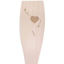 Large 'Black Hearts and Arrows' Wooden Cooking Spatula (SA00024832)