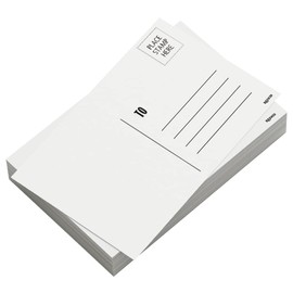 Reskid Blank Postcards for Mailing. 100 White 5.5x8.5 Blank Post Cards, Blank Mailable Postcards Set. Make Your Own Printable Postcards. 14pt Postcard Paper Cardstock, Bulk Post Card Pack.