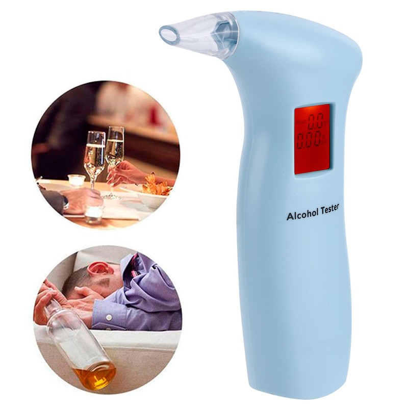 Breath Liquor Tester Driver Drunk Detector Wine Analyzer with LCD