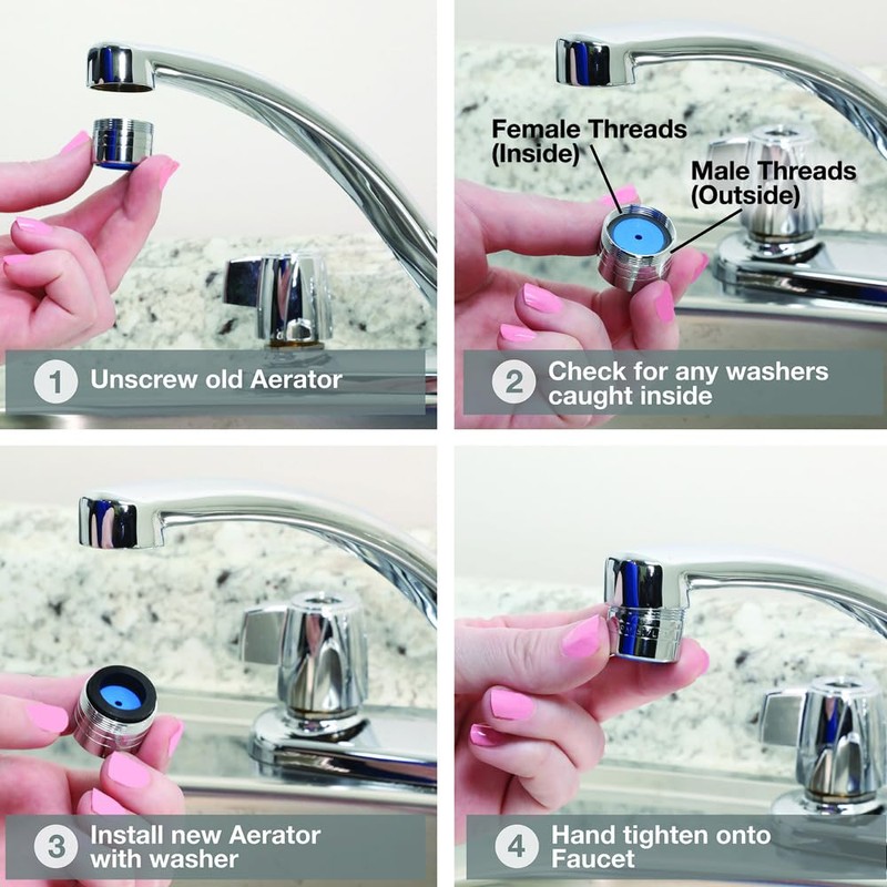 Danco 10476 1.5 GPM Dual Thread Water-Saving Aerator, Chrome