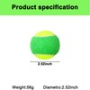 6PCS Tennis Training Balls,Pressure less Training Exercise Tennis Balls,Soft Rubber