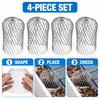 4-Pack Expandable Aluminum Gutter Downspout Guards, 5.9 x 3.1 Inch