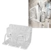 Water Ripple Toothbrush Holder Acrylic Punch Free Wall Mount Toothbrush