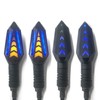 VRWEARE Universal 4Pcs Motorcycle Turn Signals Double Color Led Yellow