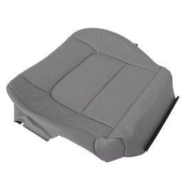 SecosAutoparts Gray Front Driver Side Bottom Microfiber Leather Replacement Seat Cover Compatible with Lexus LX 470 1998 1999 2000 2001 2002 2003 2004 2005 2006 2007