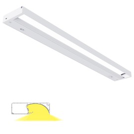 AIL 24 inch Plug in or Hardwire LED Indirect Under Cabinet Lights, 3 Color Settings - 3000K/3500K/4000K, Brightness Under Cabinet Lighting, linkable, Under Counter Lights for Kitchen,ETL Listed