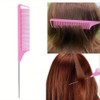 Pink Hair Styling Tool Set with 200 PCS Clear Mini